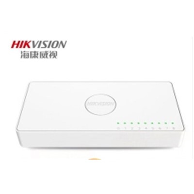 海康威视（HIKVISION）DS-3E0108D-E 以太网交换机 监控交换机 8口百兆交换机 家用办公企业远程监控器安防设备网络分流器网线集线分线器 